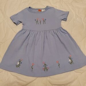 Vintage McKids light iced blue floral dress 4t